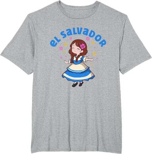 Miniatura 40 de Camiseta de mujer hispana con bandera salvadoreña de El Salvador Orgullosa, Negro