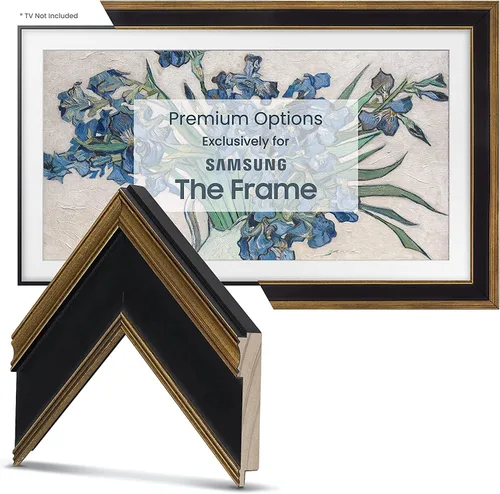 Miniatura 4 de Marco de TV Premiere Deco Dorado Antiguo y Negro con Chip de Color de 3" (32", 43", 50", 55", 65", 75", 85") Compatible SOLO con Samsung The Frame