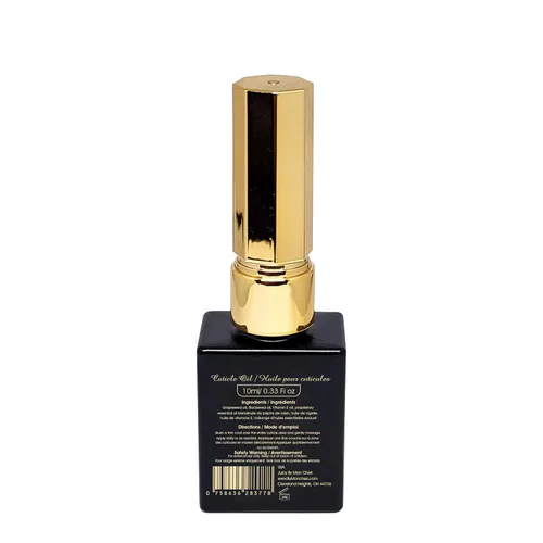 Miniatura 3 de Aceite para cutículas de uñas, tamaño de 0.3 fl oz para hidratar, curar y reparar el cuidado de las cutículas (limonada de fresa, toque dorado)