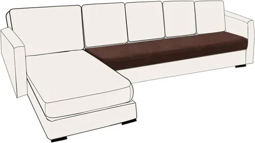 Miniatura 98 de UNBBRRL Fundas de cojín de asiento para sofá, elásticas, funda de cojín individual para sofá, fundas de cojín para sofá, fundas de héroe protegen