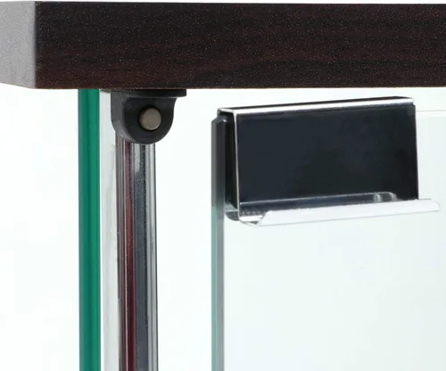 Miniatura 14 de Fuji Boeki 96049 - Estuche de la colección 96049, 3 niveles, ancho 16.7 x profundidad 14.4 x 33.9 pulgadas (16.7 x 14.4 x 33.9 in), marrón, vidrio
