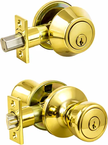 Miniatura 5 de Design House 728733 - Pomo universal para puerta de entrada y cerrojo (6 vías, bronce aceitado)