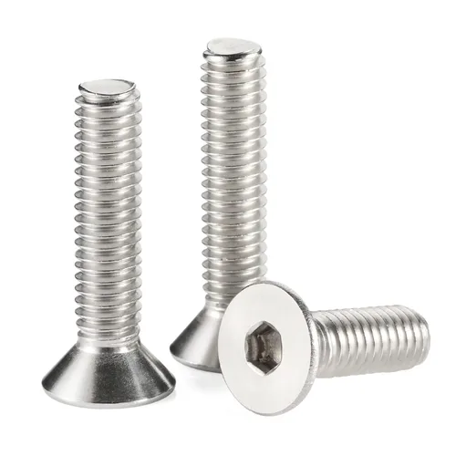 Miniatura 6 de Tornillos de cabeza plana M4 de 0.787 in, tornillo y perno de cabeza plana M4-0.028x0.787 in, pernos avellanados de acero inoxidable, accionamiento