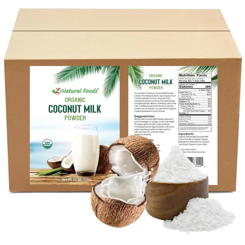 Miniatura 17 de Z Natural Foods - Leche en polvo entera premium - Leche en polvo para hornear, cocinar, bebidas - Leche en polvo seca, pasteurizada, sin OMG, sin