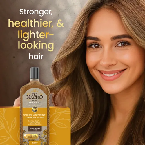 Miniatura 3 de TIO NACHO Shampoo Aclarado natural con jalea real y manzanilla 14 onzas líquidas