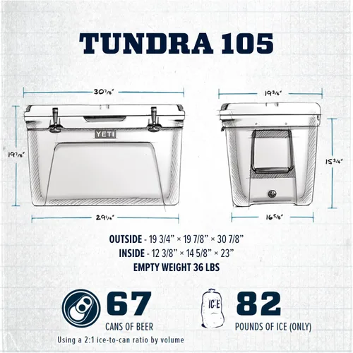 Miniatura 2 de YETI Tundra 105 - Enfriador, color blanco