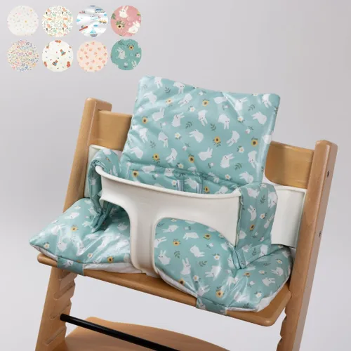 Miniatura 14 de Stokke Tripp Trapp - Juego de cojines impermeables y compatibles, fáciles de limpiar, hechos de tela de Corea, 100% algodón, juego de cojines