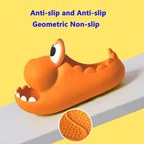 Miniatura 4 de JOYEAR Dinosaur Slippers with Children's Summer Sandals, Beach Swimming Pool Non-slip Water Shoes, Indoor and Outdoor Cute Big Mouth Light Slippers