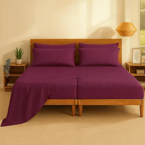 Miniatura 85 de Casa Platino Sábanas de cama individual XL, sábanas de 100 % algodón con 2 fundas de almohada, tejido percal crujiente y sensación acogedora, verde