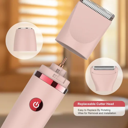 Miniatura 7 de Maquinilla de afeitar eléctrica 3 en 1 IPX7, impermeable, para uso húmedo y seco, sin dolor, recortadora personal para damas, cara, cuerpo, piernas