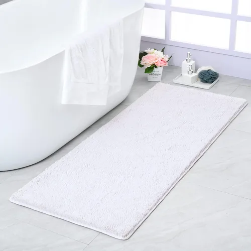 Miniatura 9 de Noahas Alfombras de baño de 20 x 30 pulgadas, tapetes de baño de felpilla de lujo suaves, antideslizantes y absorbentes, para bañera, alfombra