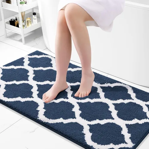 Miniatura 34 de OLANLY Alfombras de baño de 24 x 16 pulgadas, microfibra suave y absorbente, antideslizante y peluda, lavable a máquina, tapetes para el suelo