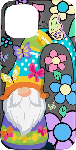 Miniatura 6 de Floral Daisy Flower Pattern with Butterflies Funny Gnome Case for iPhone 17