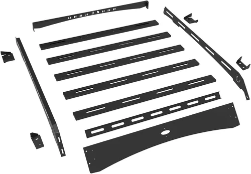 Miniatura 8 de Hooke Road portaequipajes para techo Tacoma Double Cab con cesta superior para almacenamiento de equipaje y carga para Toyota Tacoma 2ª y 3ª