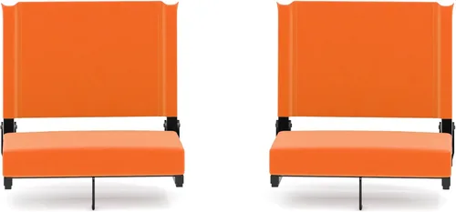 Miniatura 47 de Flash Furniture - asiento cómodo para usar en gradas de Flash - soporta 500 libras Silla de estadio ligera con asa y asiento ultra acolchado