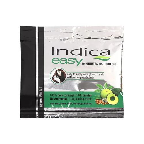 Miniatura 4 de Indica Easy Shampoo Based Hair Colour Black Pack de 3