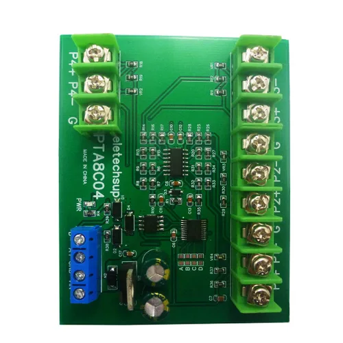 Miniatura 12 de 4ch 500 Celsius PT100 Thermocouple RTD emperature Sensor RS485 Temperature Sensor Module Modbus RTU Board Paperless Recorder (A 12V with Rail Box)