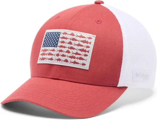 Miniatura 825 de Columbia - Gorra de malla con bandera con árboles unisex para adultos, corona alta