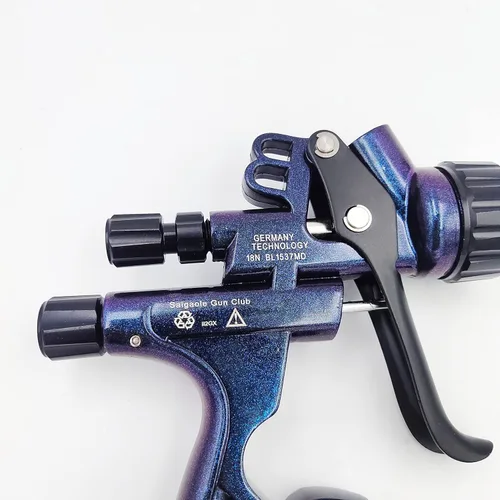 Miniatura 8 de Pistola HVLP 6800B de 1.3mm sin taza de lavado y adaptador, herramienta de pintura para automóviles, pistola de pintar en aerosol, aerógrafo de baja
