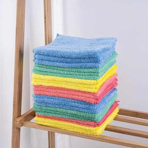 Miniatura 5 de Matthew - Paquete de 12 paños de limpieza de microfibra (12 x 12 pulgadas), trapos de limpieza de absorción de agua, reutilizables y lavables