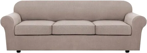 Miniatura 138 de H.VERSAILTEX - 3 fundas de sofá elásticas para 2 cojines de sofá. Fundas para muebles de sala de estar (funda base más 2 fundas de cojín de asiento)