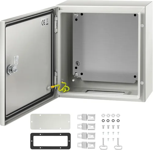 Miniatura 14 de VEVOR Caja de Acoplamiento de Acero NEMA 10×8×6, Caja Eléctrica de Acero NEMA 4X, Impermeable y Resistente al Polvo IP66, Caja de Acoplamiento