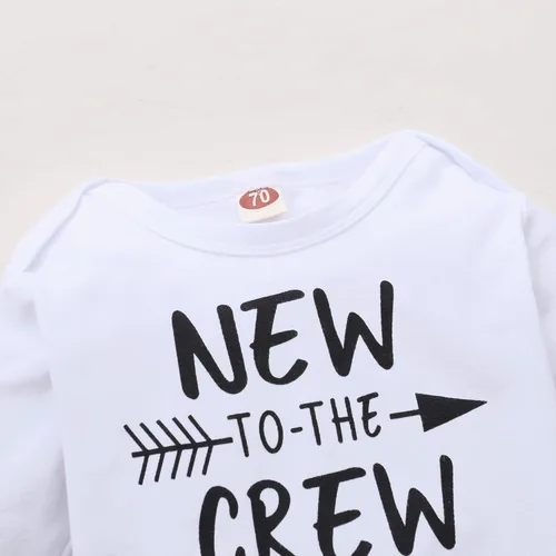 Miniatura 5 de Newborn Infant Baby Boy Clothes Fall Winter Outfits New to The Crew Outfit Toddler Baby Boy Clothes Set
