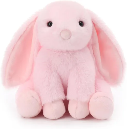 Miniatura 10 de Apricot Lamb Peluche de conejo crema para niños, juguetes de peluche suaves y lindos para bebés niñas y niños, 6 pulgadas