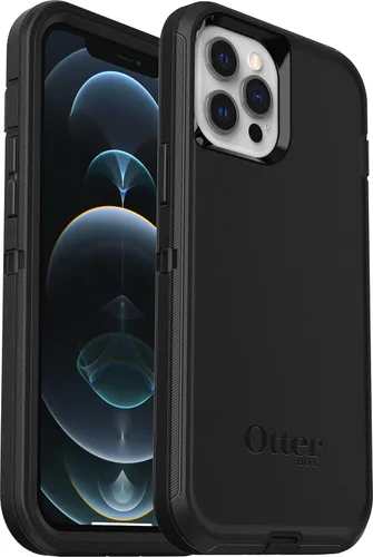 OtterBox Defender - Funda de la serie sin pantalla para iPhone 12 PRO MAX (solamente), embalaje no minorista, color negro