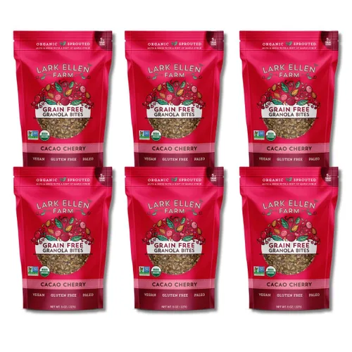 Miniatura 22 de Lark Ellen Farm Bocados de granola libre de granos, paleo; deliciosos aperitivos veganos orgánicos certificados sin gluten y cereal hecho de nueces