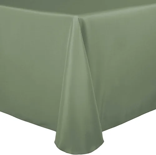 Miniatura 32 de ULTIMATE TEXTILE Mantel ovalado de lino de poliéster de 52 x 70 pulgadas, color jade