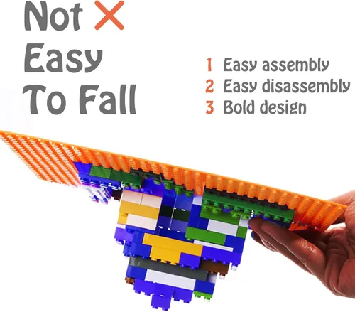 Miniatura 3 de HUIZDQ 200 piezas de ladrillos de construcción pequeños clásicos, bloques de construcción de 2 x 4, juguetes de construcción creativos STEM, azul