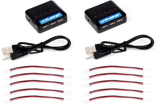 Miniatura 3 de SummitLink Batería Lipo 150mah 1s 3.7v 25c (cargador de 5 puertos) (1 juego)