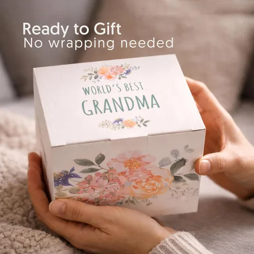 Miniatura 3 de Triple Gifffted Ideas de Regalo para la Mejor Abuela de Todos los Tiempos para Abuela de Nietos, Taza de Café y Calcetines de Nieto y Nieta