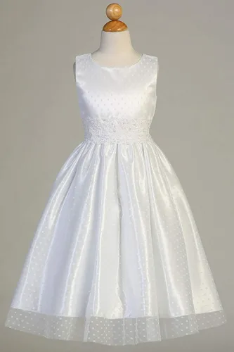 Miniatura 3 de Vestidos de Primera Comunión para Niñas 7-16 Vestido de Santa Comunión Blanco Vestidos de Primera Comunión para Niñas Plus