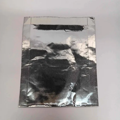Bolsas grandes de papel de aluminio para hamburguesa/hamburguesa con queso/sándwich, resistentes a la grasa, las mantiene calientes, color plateado,