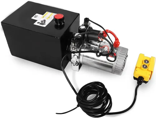 Miniatura 7 de Bomba hidráulica de 8 cuartos de galón 12V DC Unidad de potencia hidráulica de doble efecto con depósito de metal Bomba de energía hidráulica