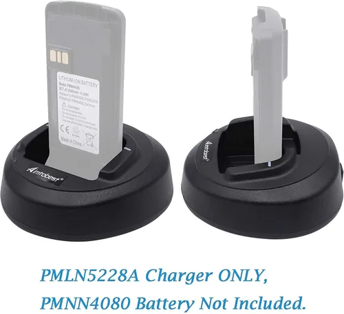 Miniatura 2 de Cargador rápido compatible con Motorola CP185 CP100D CP476 CP477 CP1300 CP1600 CP1660 EP350 P140 P145 P160 Radio PMNN4476A PMNN4081AR PMNN4080