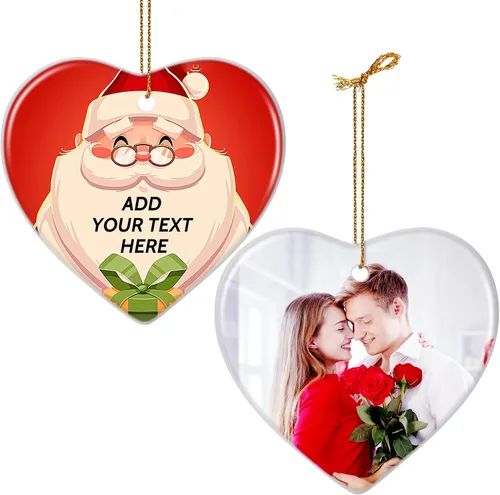 Miniatura 25 de Adornos con nombre de letra para árbol de Navidad, adornos de Navidad personalizados 2025, adornos de nombre inicial personalizados, decoraciones