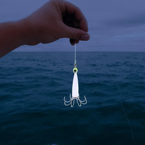 Miniatura 9 de BESPORTBLE Fuerte fuerza de tracción gancho de calamar duradero y para la pesca del pulpo del calamar Color aleatorio