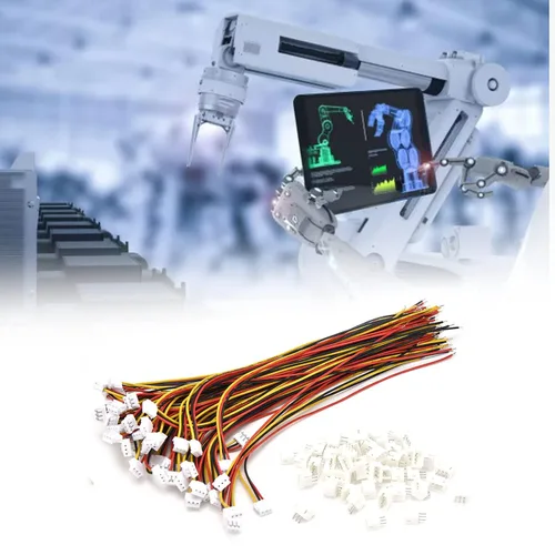 Miniatura 2 de 50pcs ZH 0.059 in Conectores, 5.9 in Largo 3PIN Enchufe Hembra 28AWG Pigtails Cable para Conexión Eléctrica LED