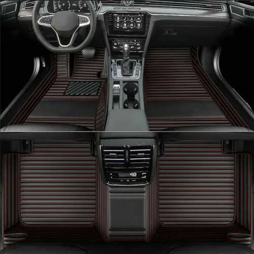 Miniatura 32 de Personaliza las alfombrillas de cuero de lujo de protección para todo tipo de clima para automóviles, SUV y camiones según el modelo automotriz beige