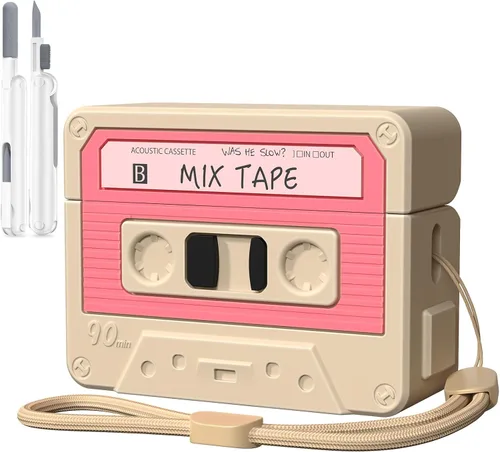 Miniatura 12 de Estuche para AirPods Pro 2, KOREDA Divertido Diseño de Cinta de Casete para AirPods Pro 2ª Generación/1ª Generación (2023/2022/2019), Linda Funda
