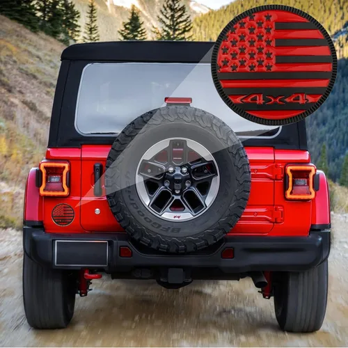 Miniatura 5 de Squatch Badge - Emblema de metal para automóvil, estilo bandera de Estados Unidos, 4 x 4, compatible con Jeep Wrangler Cherokee y varios automóviles