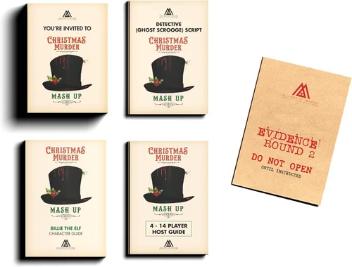 Miniatura 2 de Masters of Mystery Juego de cena de misterio de asesinato de Navidad victoriana - Juego de fiesta de Whodunnit para adultos - 4 a 20 jugadores