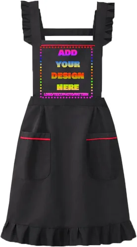 Miniatura 12 de Delantal personalizado personalizado para mujeres/hombres, delantales de cocina ajustables para estilistas de peluquería, delantales impermeables