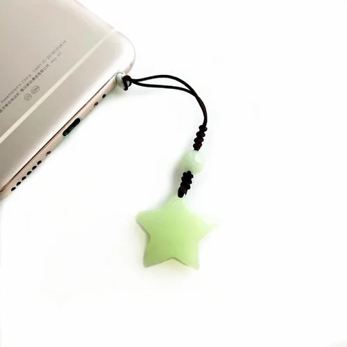 Miniatura 5 de Llavero luminoso de estrella de moda, colgante de bolso de mano, unisex, llavero con dije que brilla en la oscuridad para parejas