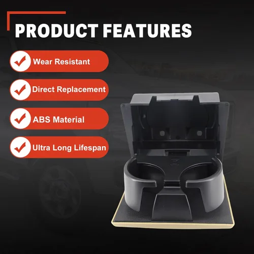 Miniatura 4 de USTAR Portavasos beige para Ford F250 F350 F450 F550 Super Duty 2008-2016 8C3Z-2513562-AE