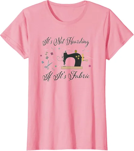Miniatura 15 de It's Not Hoarding If Its - Camiseta de costura para acolchado, Blanco, S