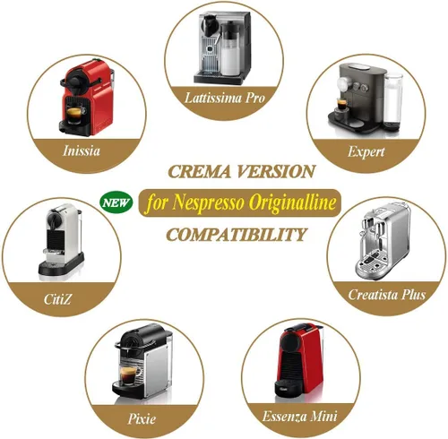 Miniatura 5 de CAPMESSO Cápsulas reutilizables para Nespresso OriginalLine, cápsulas de café recargables de acero inoxidable compatibles con la cafetera Nespresso